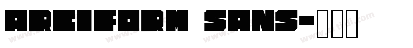 Arciform Sans字体转换